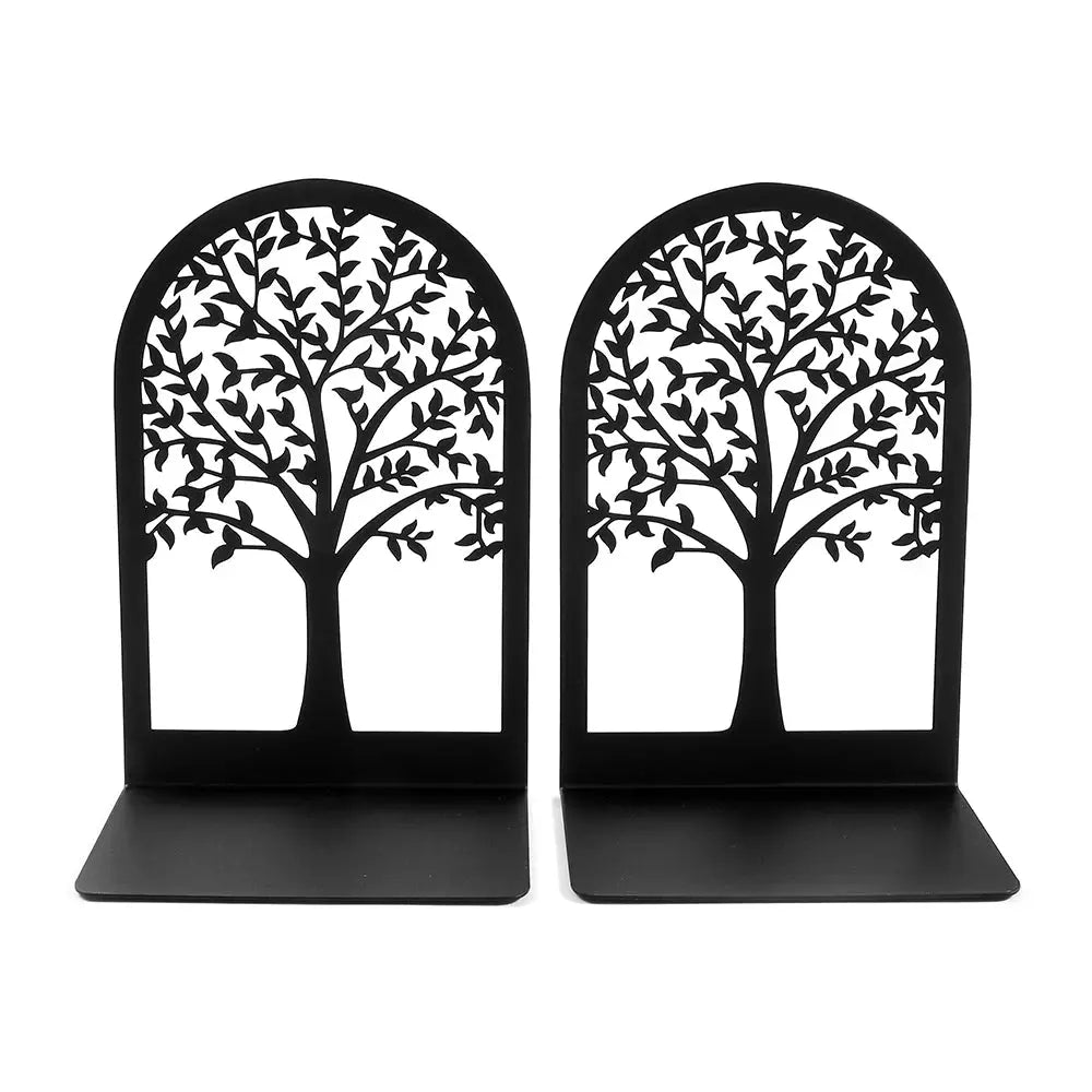 Black round Tree of Life bookends