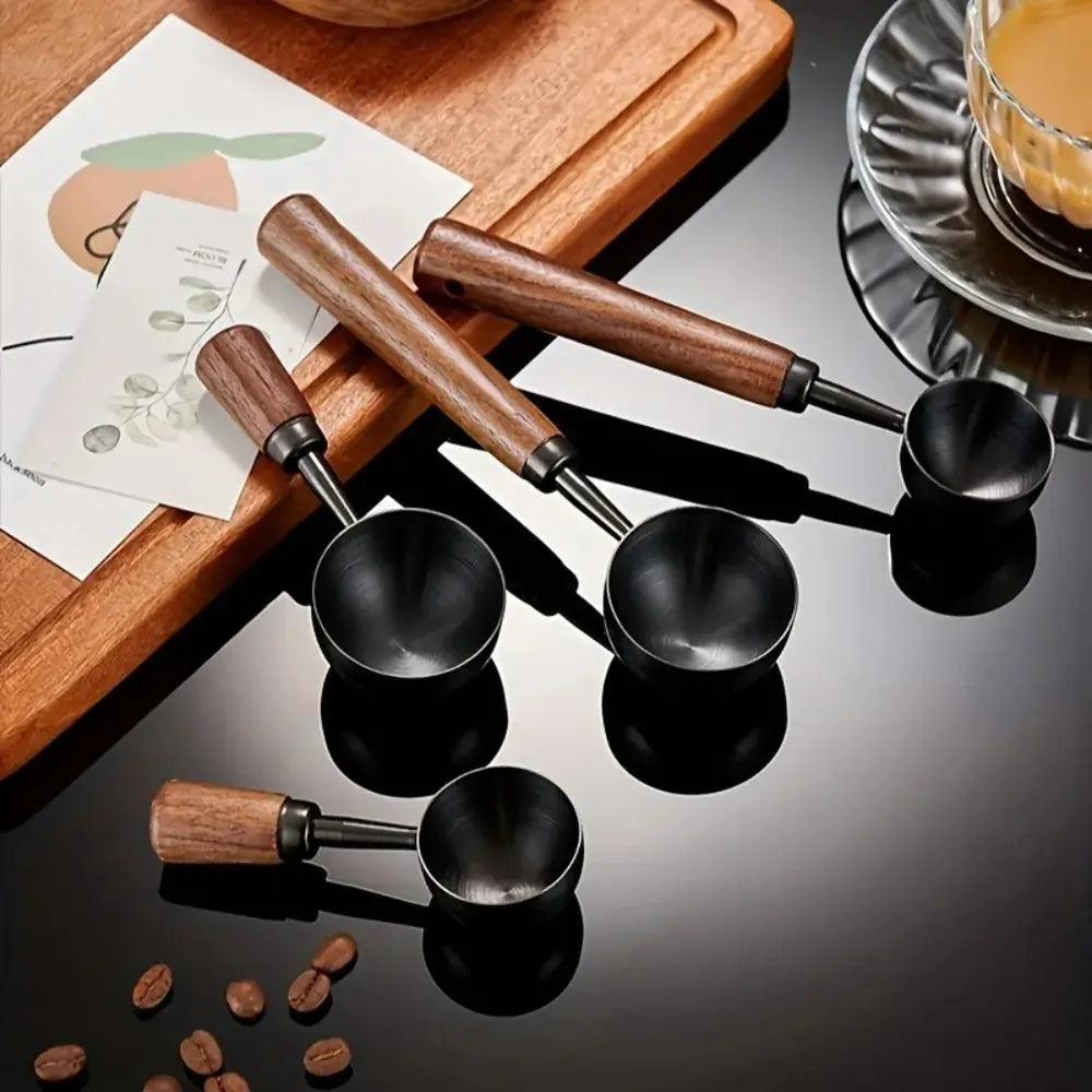 Stainless steel scoop bowl close-up