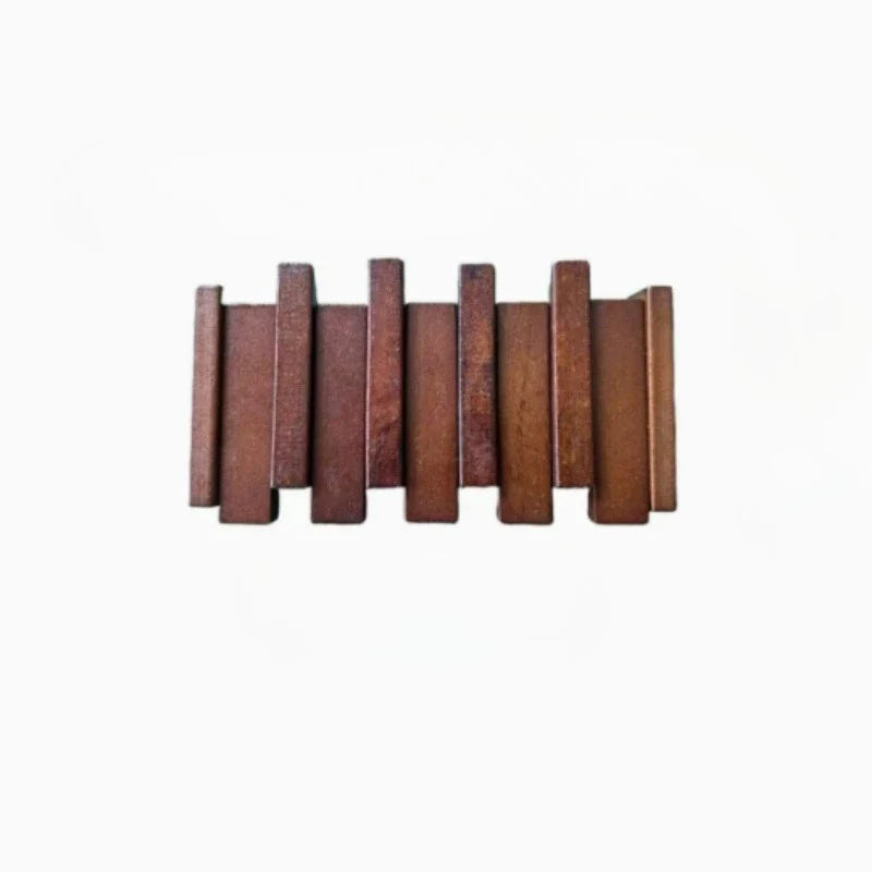 4-hook wooden piano key rack