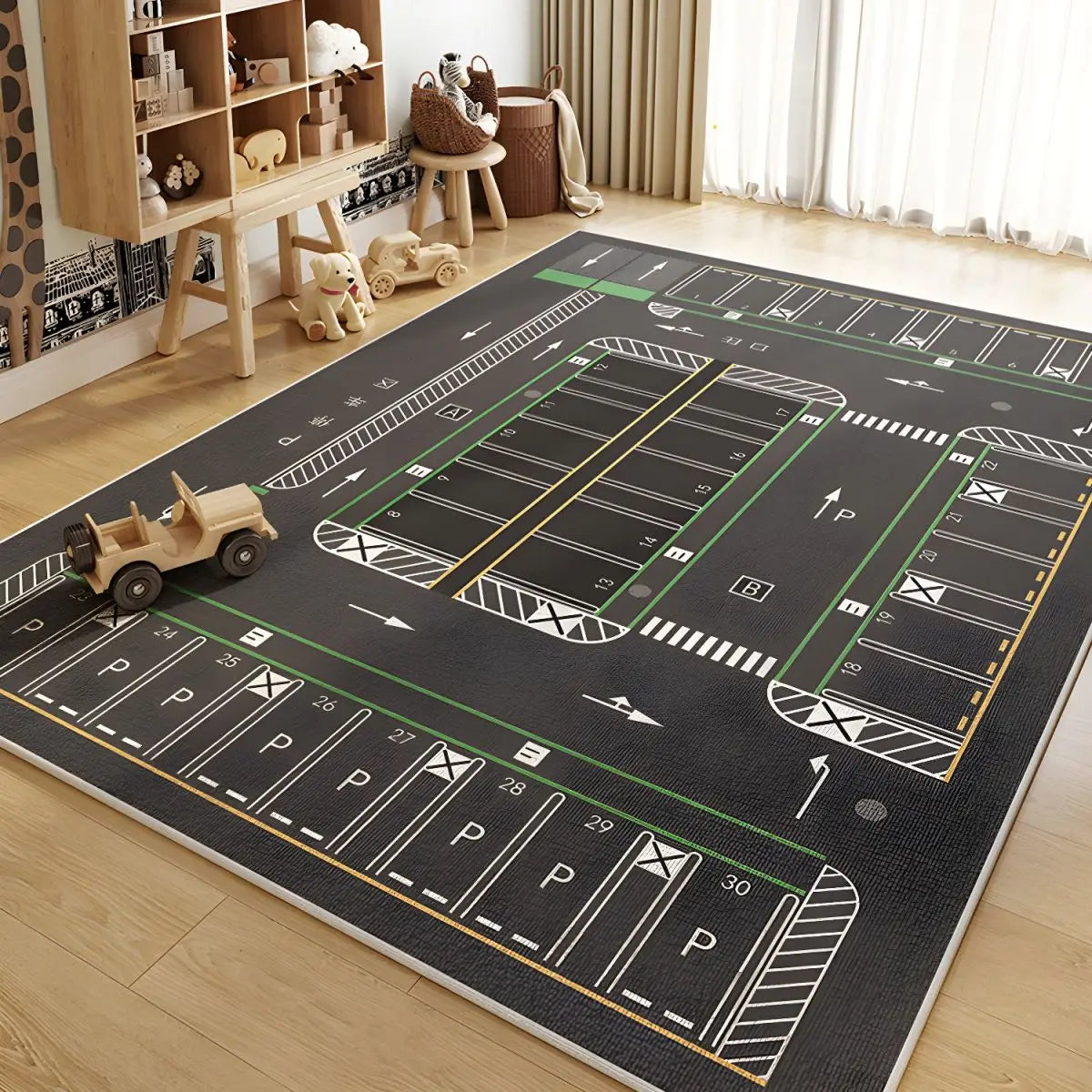 Road play mat detail