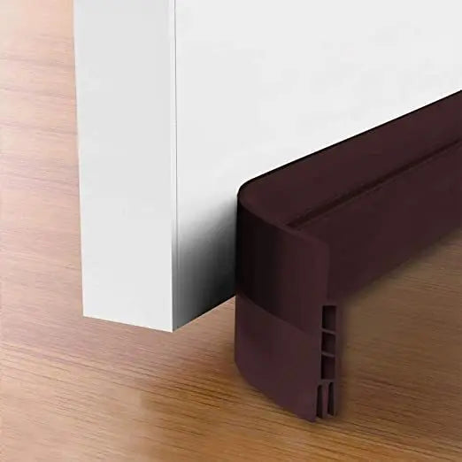Brown self-adhesive door seal strip