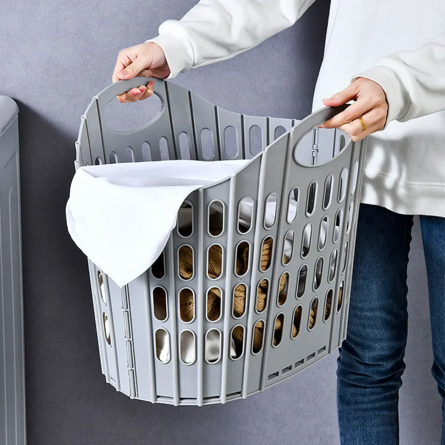 Collapsible laundry hamper