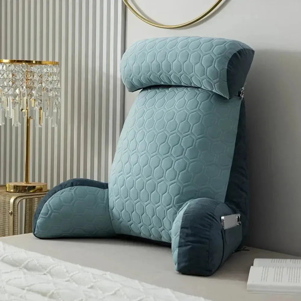 Reading backrest pillow – Blue