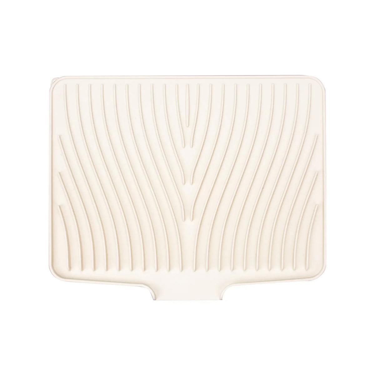 White silicone dish drying mat