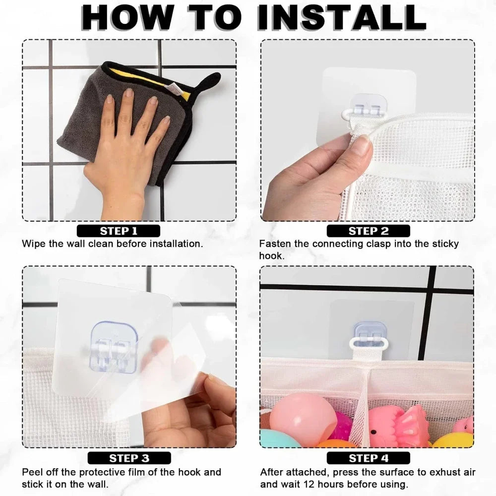 Bath toy organiser dimensions