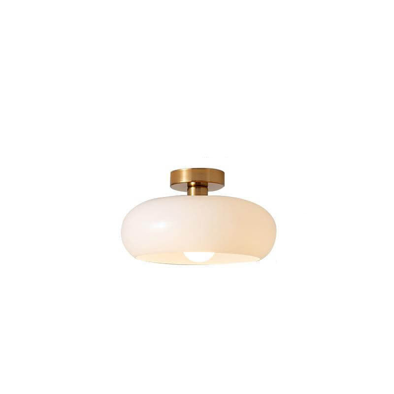 Round glass ceiling light product view