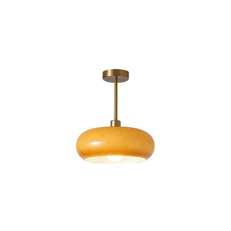 Round glass ceiling light product view