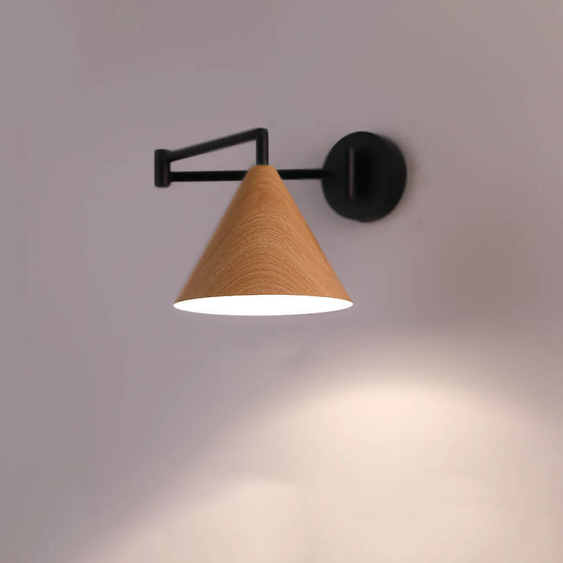 Cone swing arm wall light dimensions 18 cm