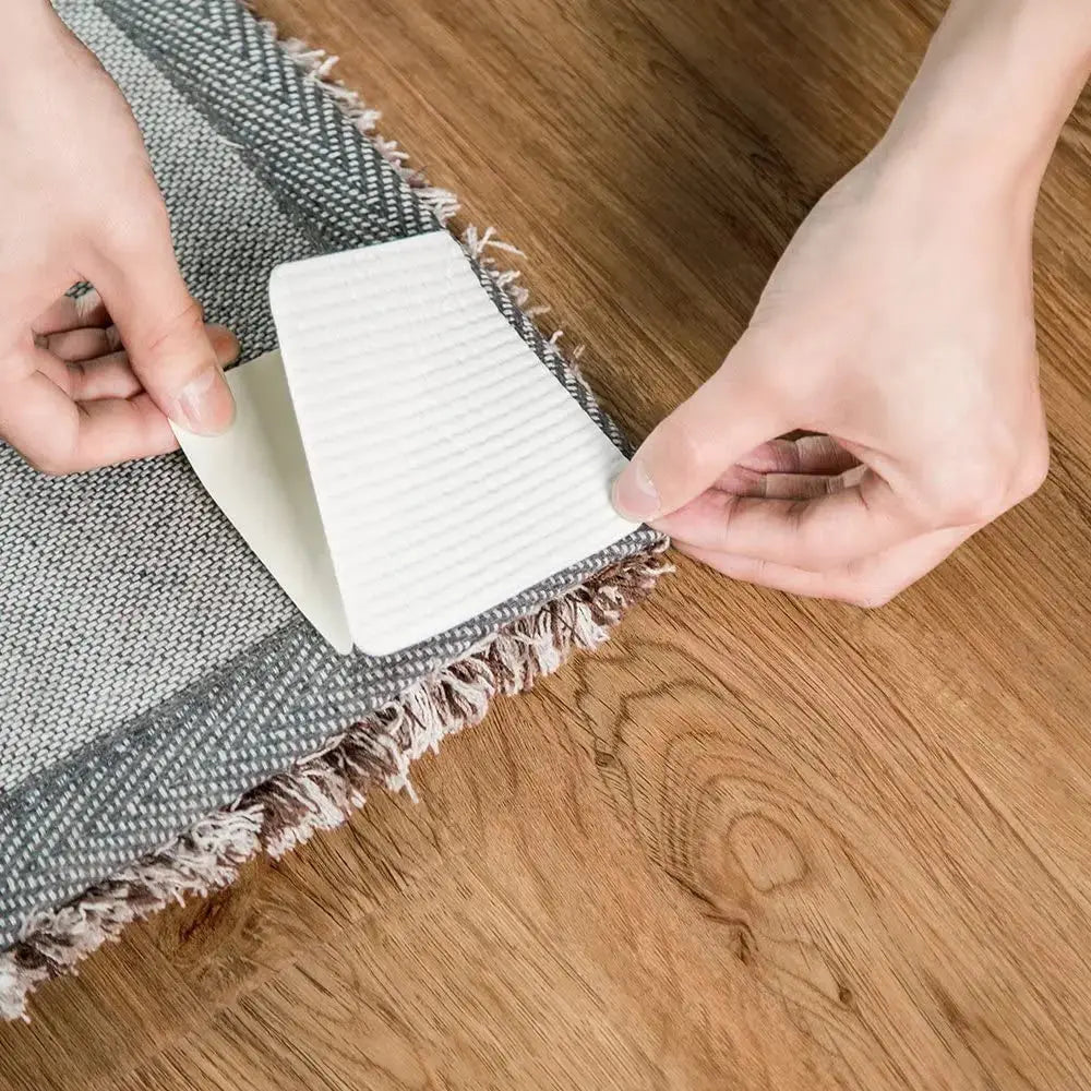 Non-slip rug corner grippers, set of 4