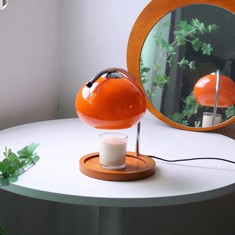 Candle warmer lamp detail with dimmer knob