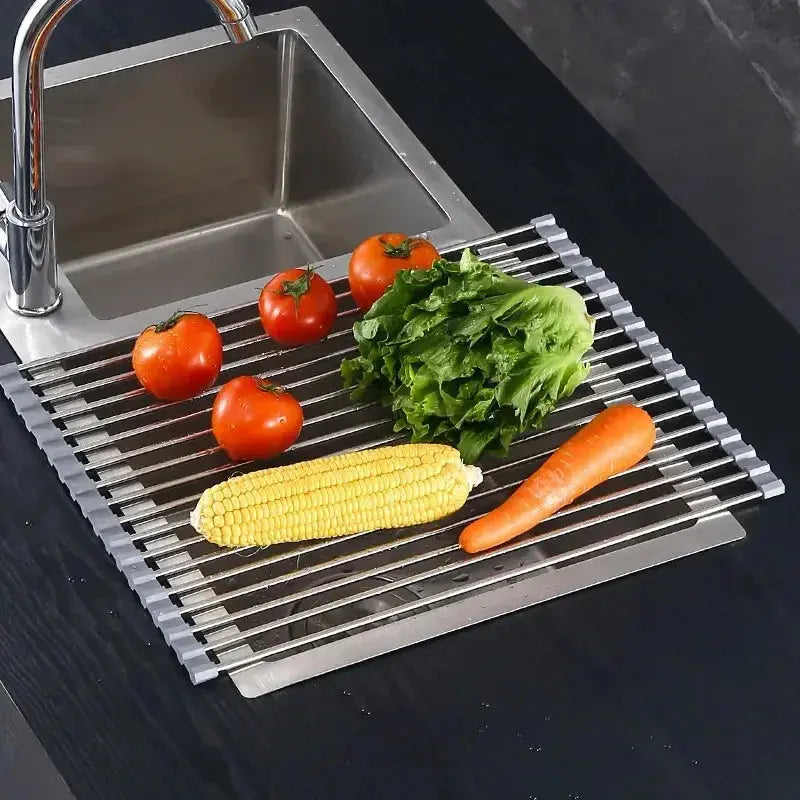 Rack used as a trivet for hot pans