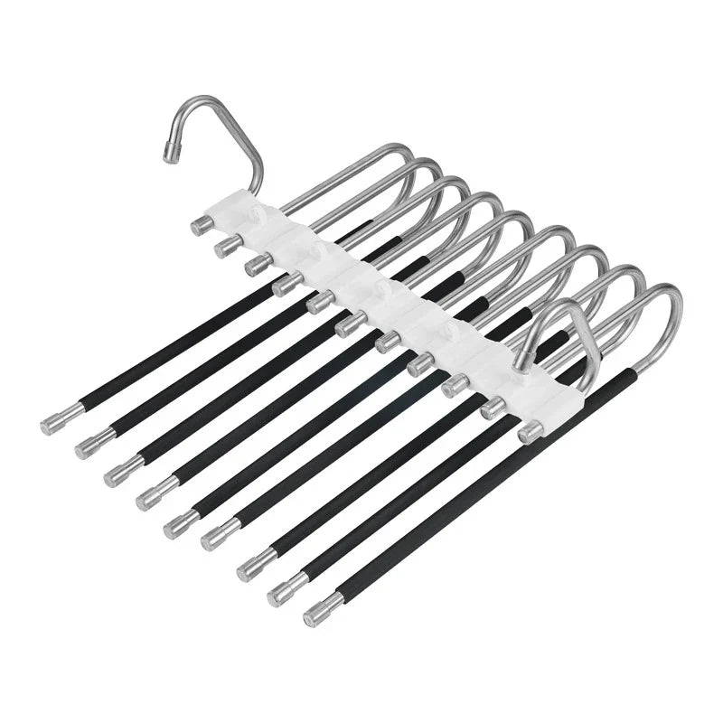 9-bar trouser hanger rack