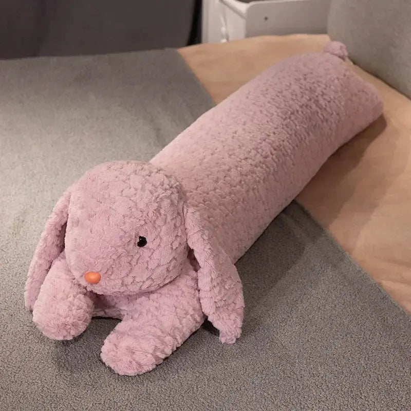 Purple rabbit plush body pillow