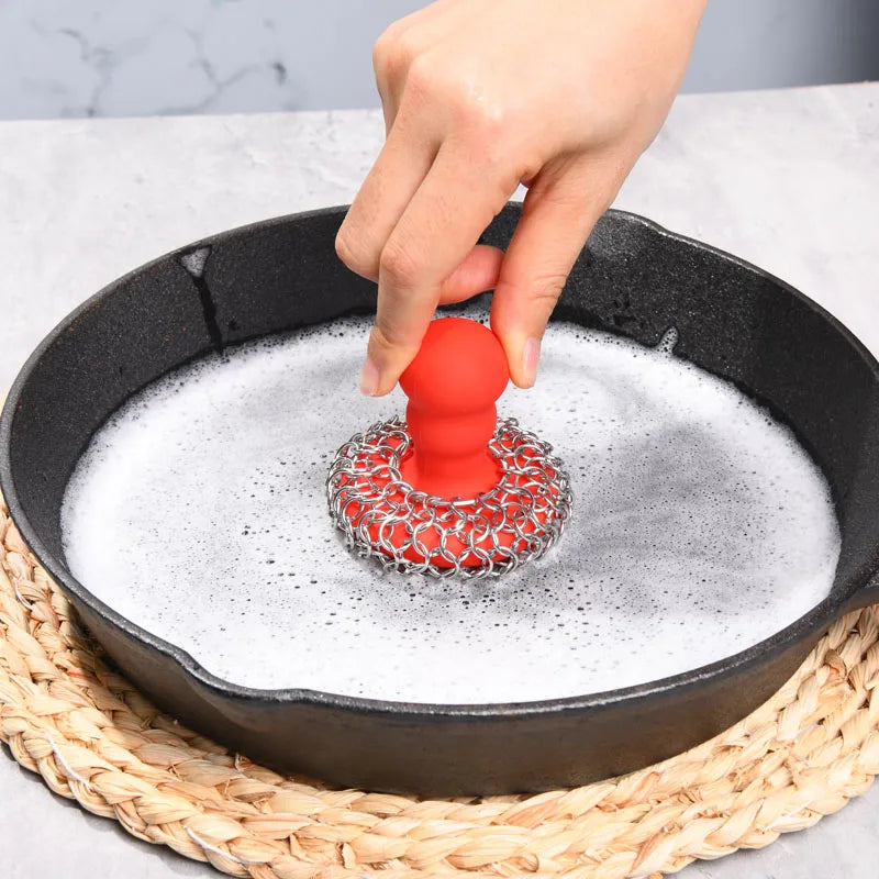 Scrubber and pan scraper set