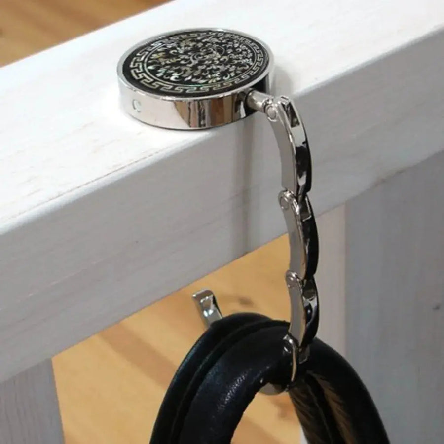 Foldable butterfly handbag hook