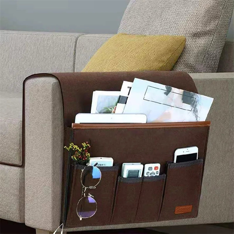 Armchair caddy organiser on a recliner