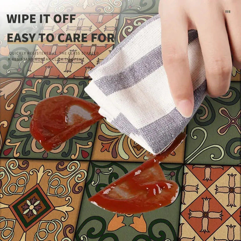 Coffee mat with cups and espresso maker