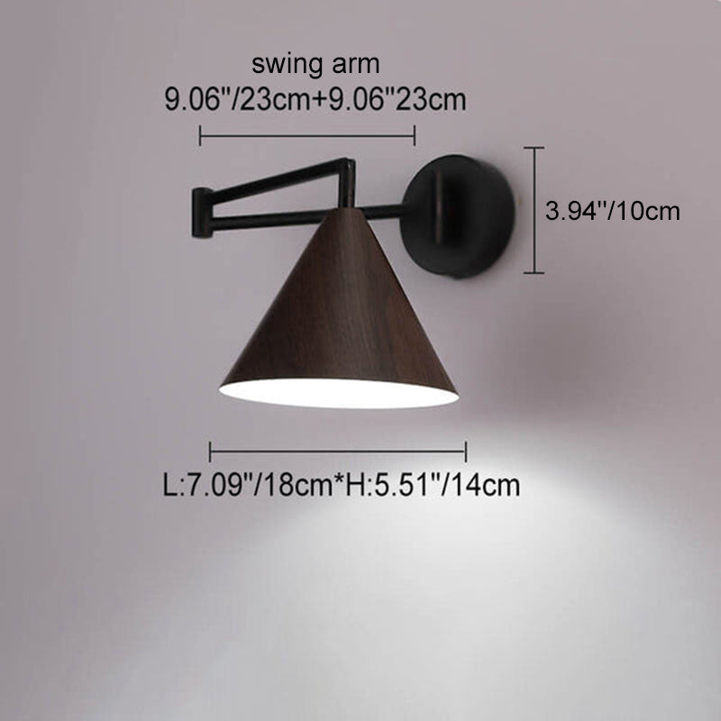 Cone swing arm wall light lifestyle view