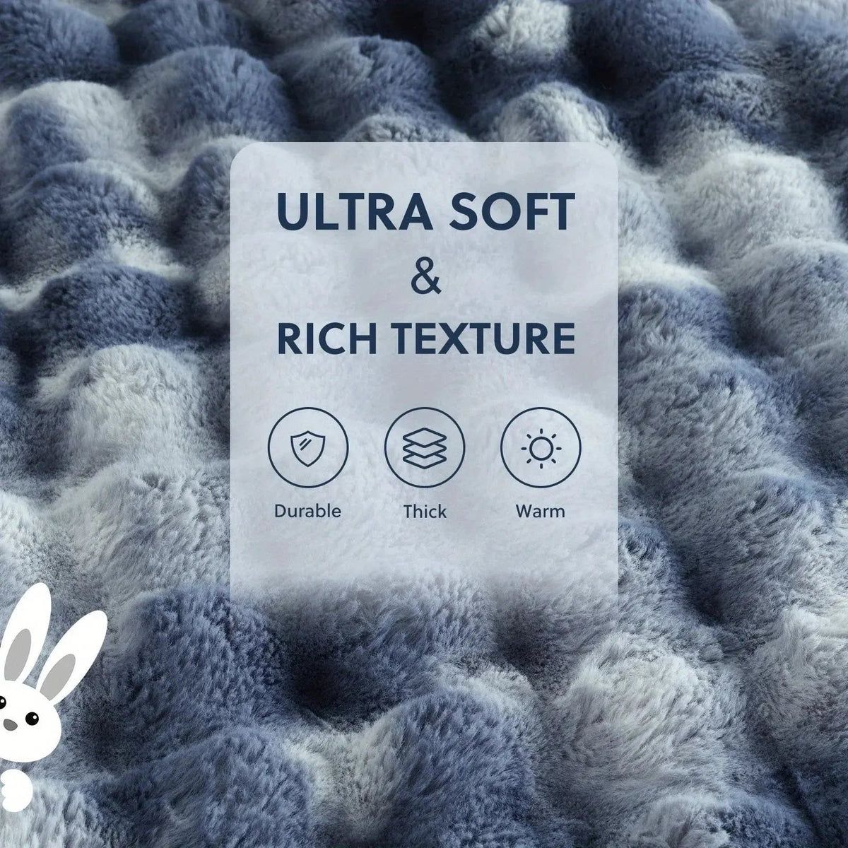 Velvet fleece reverse side of blanket