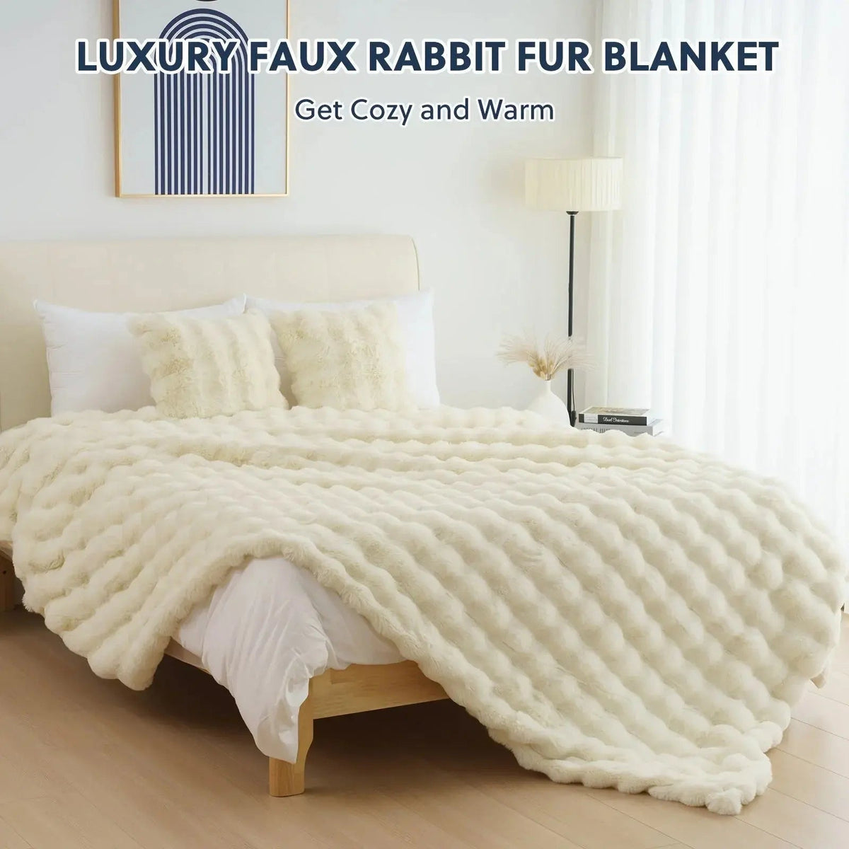 Reversible blanket fur and fleece sides