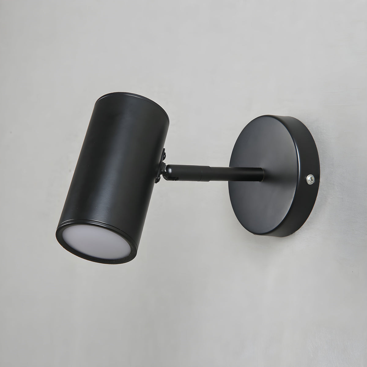 Nordic swing-arm wall light in matte black