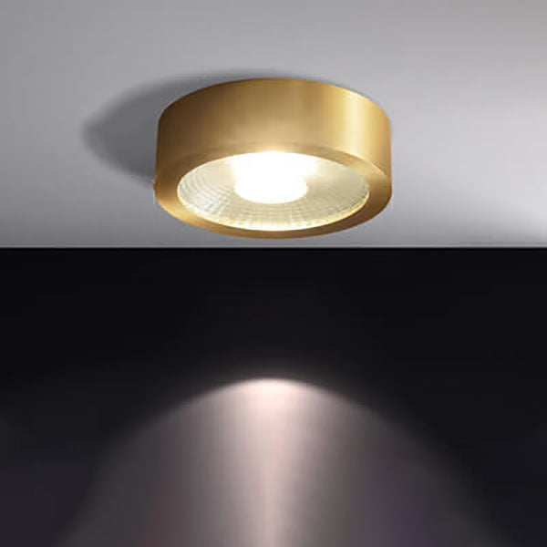 Copper flush light, size comparison