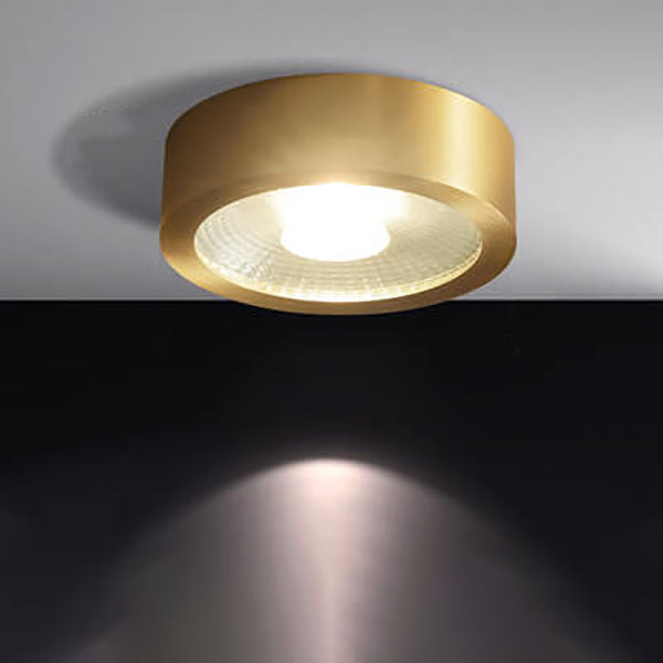 Copper ultra-thin LED flush ceiling light, medium