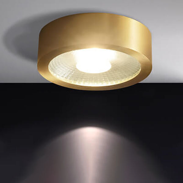 Copper ultra-thin LED flush ceiling light, large