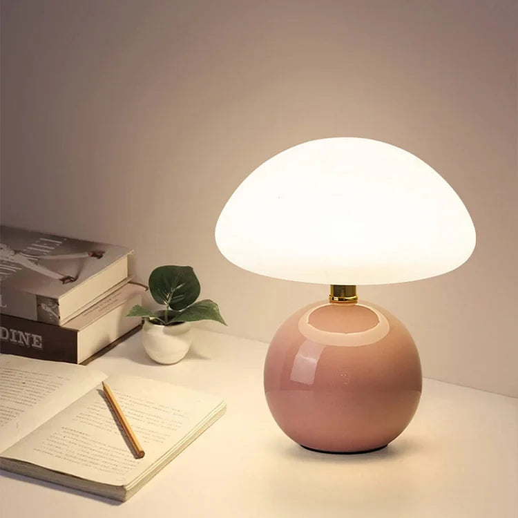 Mushroom lamp three light tones
