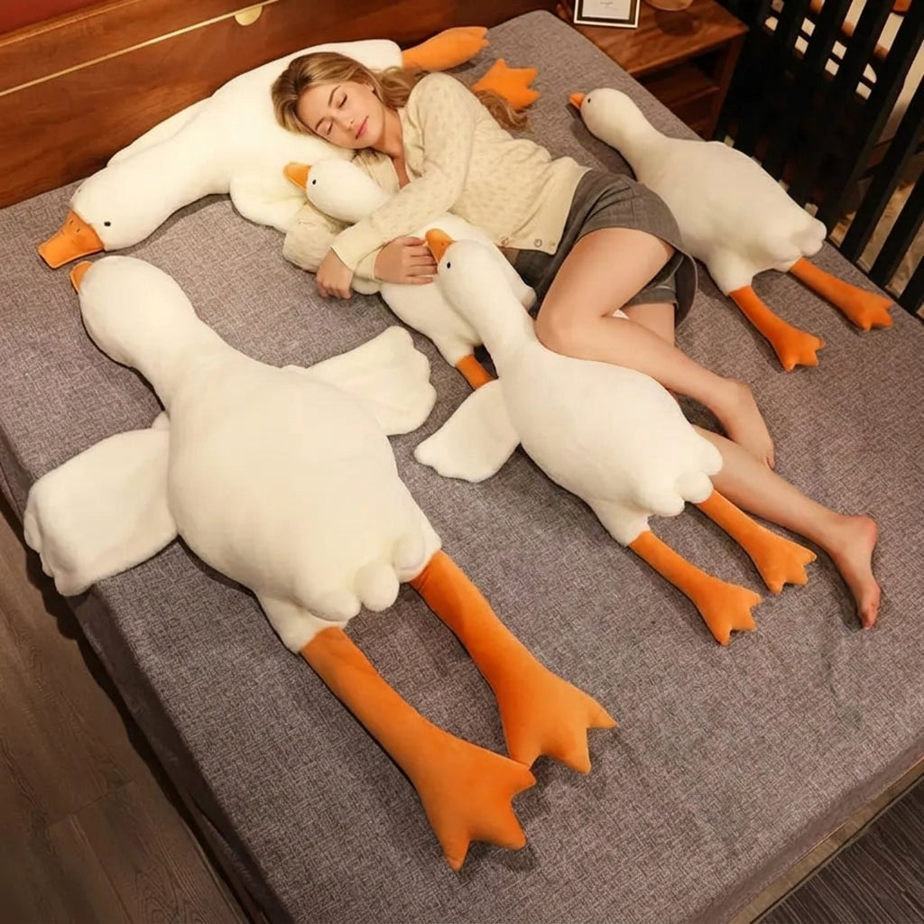 Goose plush pillow size comparison