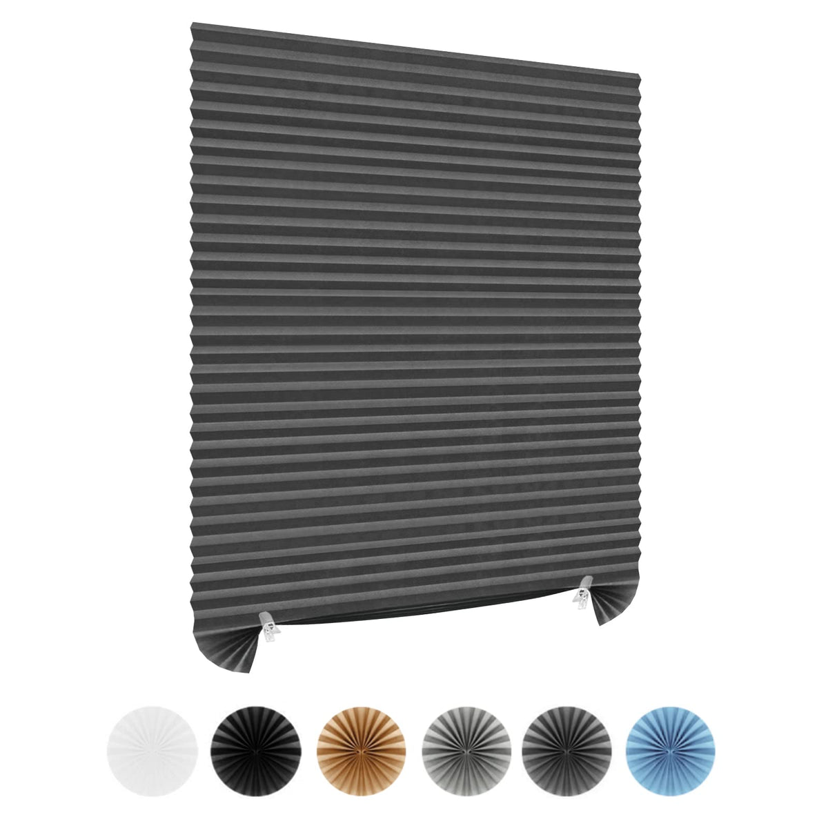 Stick-on blind – Grey, partial blackout