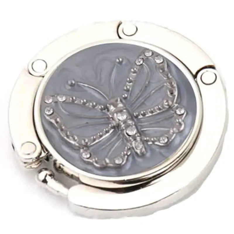 Butterfly handbag hook – Grey