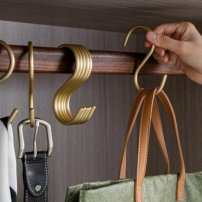 Matte aluminium S-hooks set of 5
