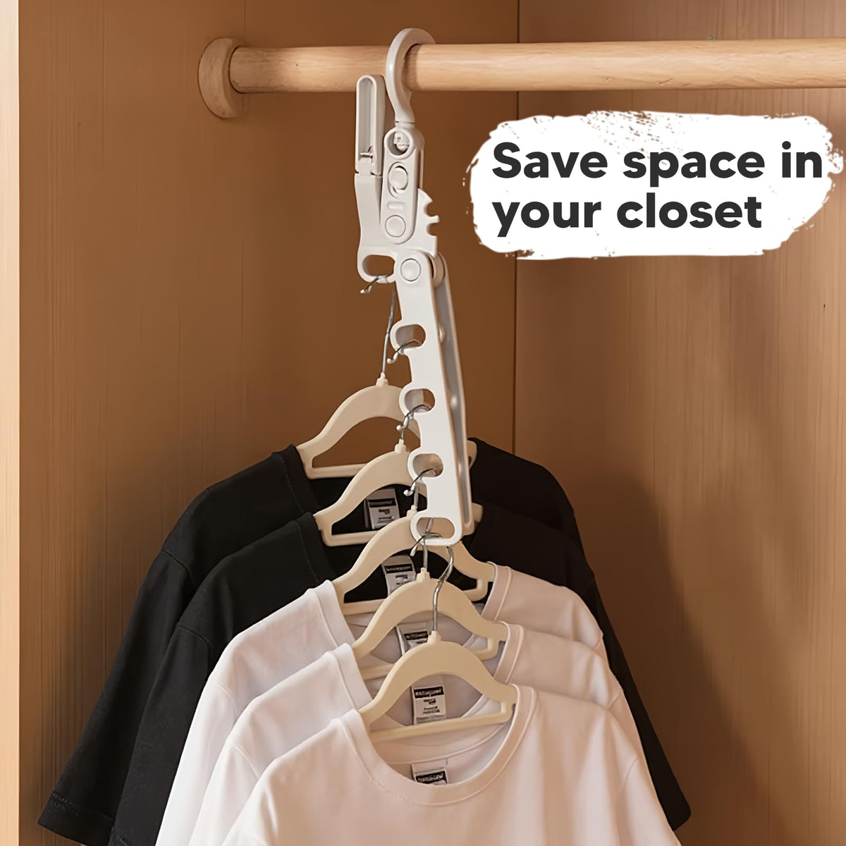 Drying rack folded flat for travel