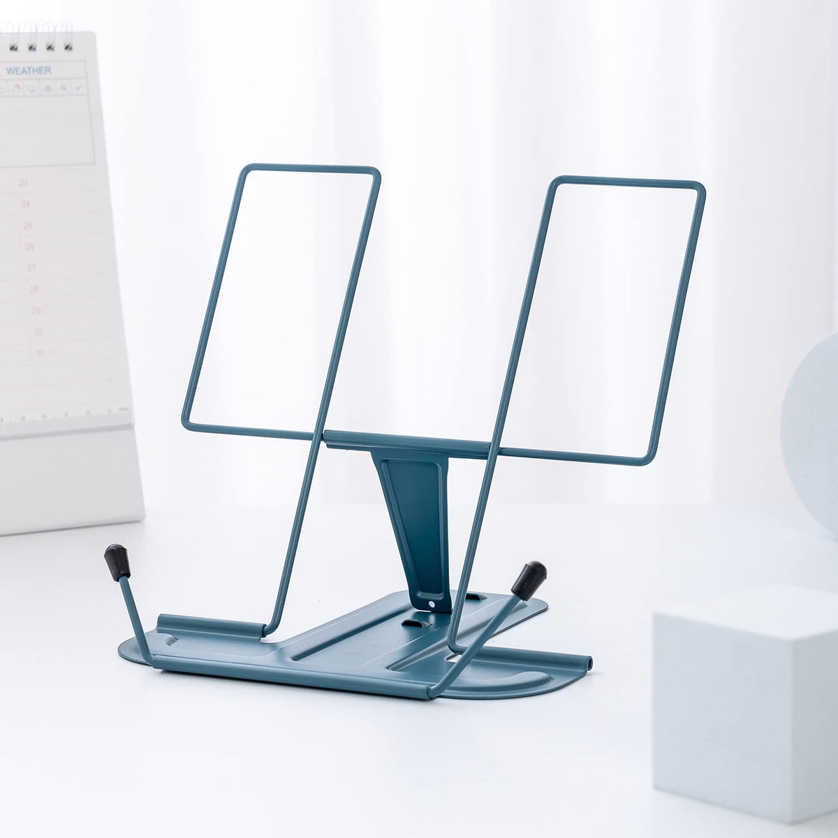 Slate Blue adjustable book stand