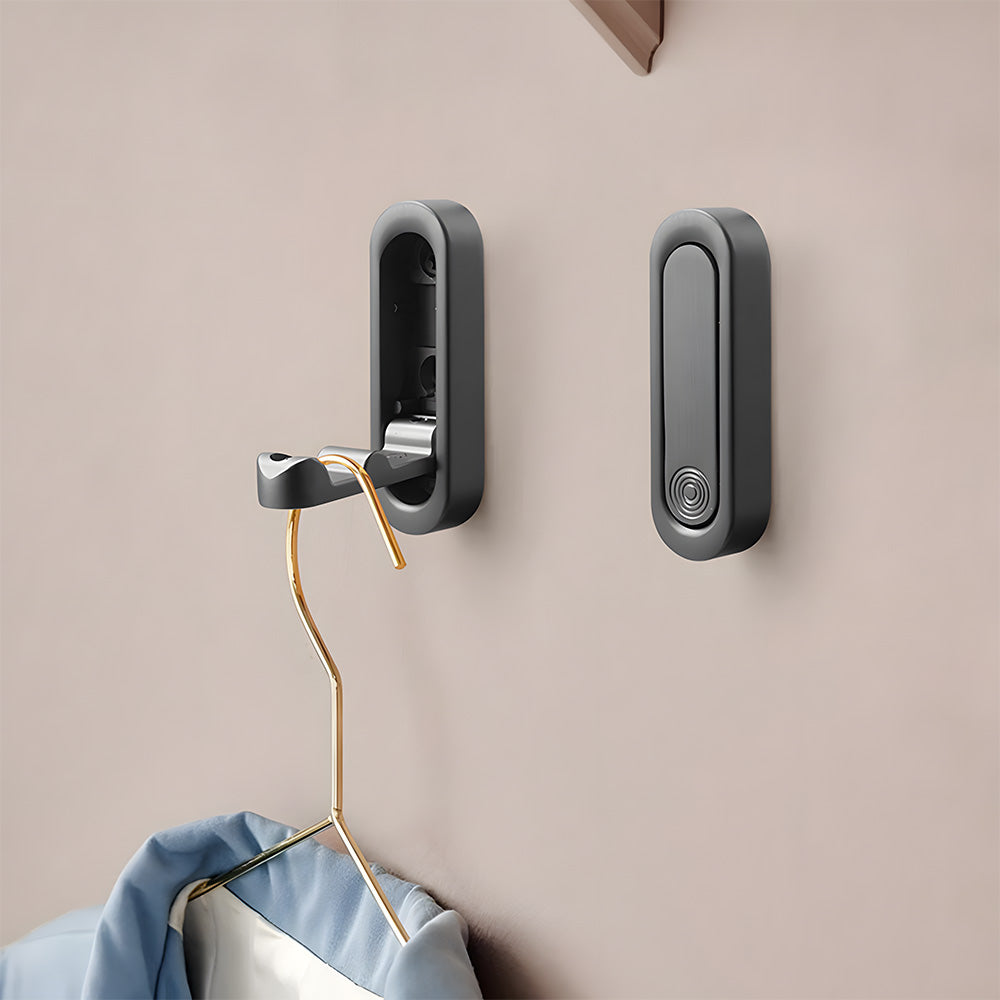 Folding wall hook in folded position