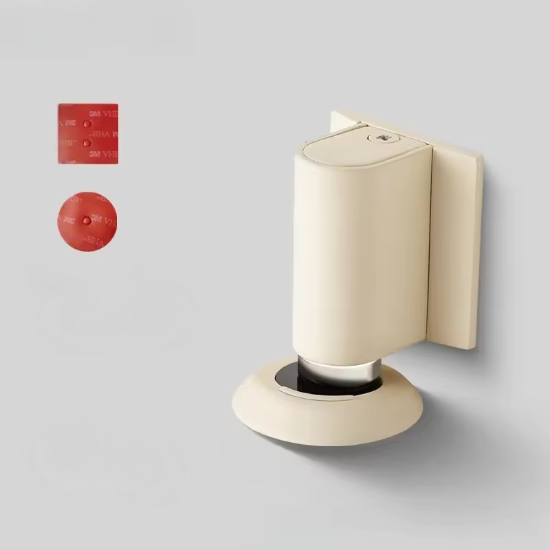 White magnetic door stop