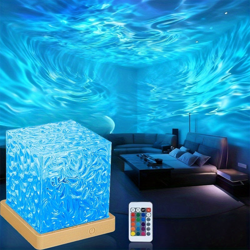 Ocean wave LED cube lamp