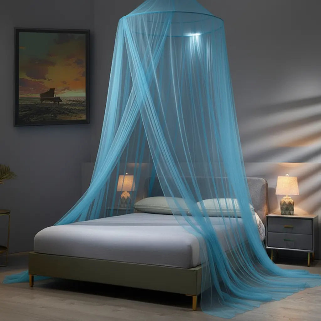 Dome mosquito net in Blue