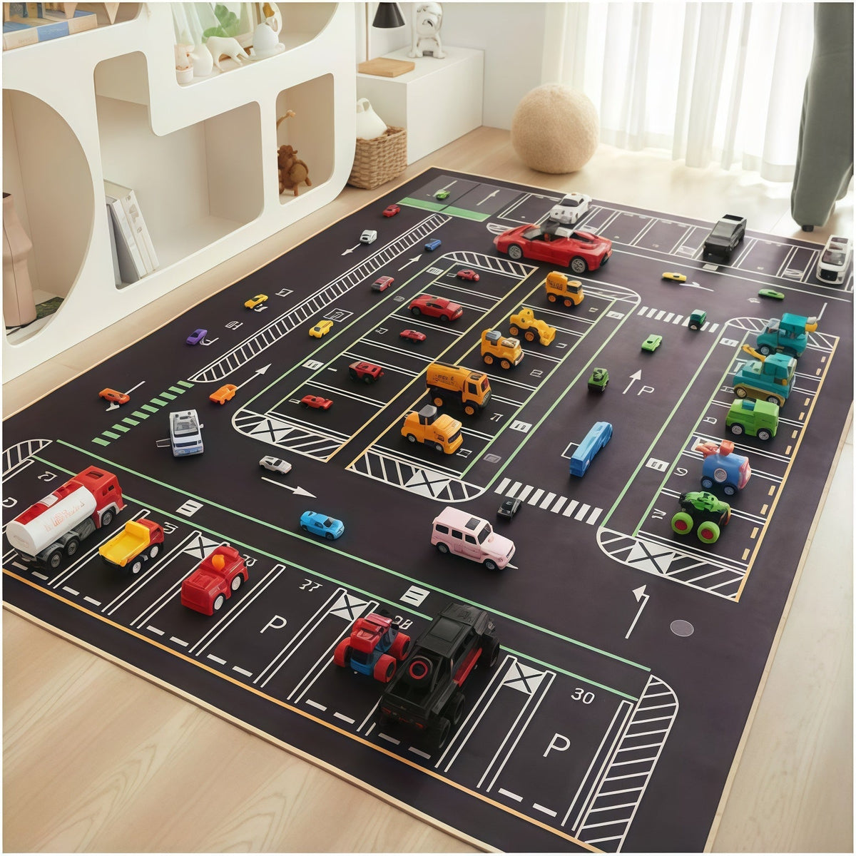 Parking Lots kids play mat rug