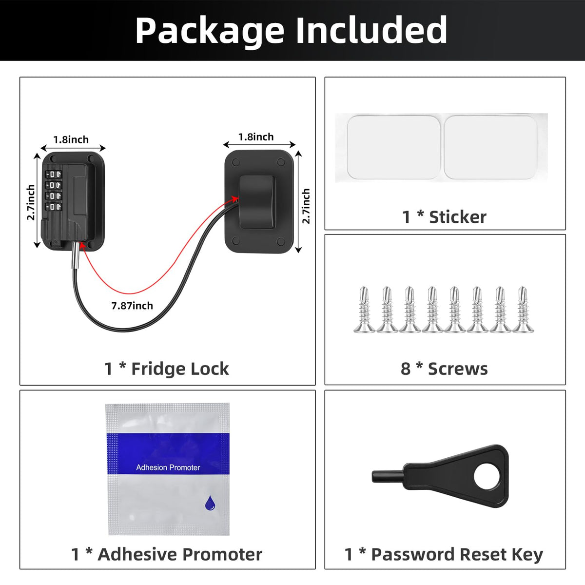 Combination lock on cabinet