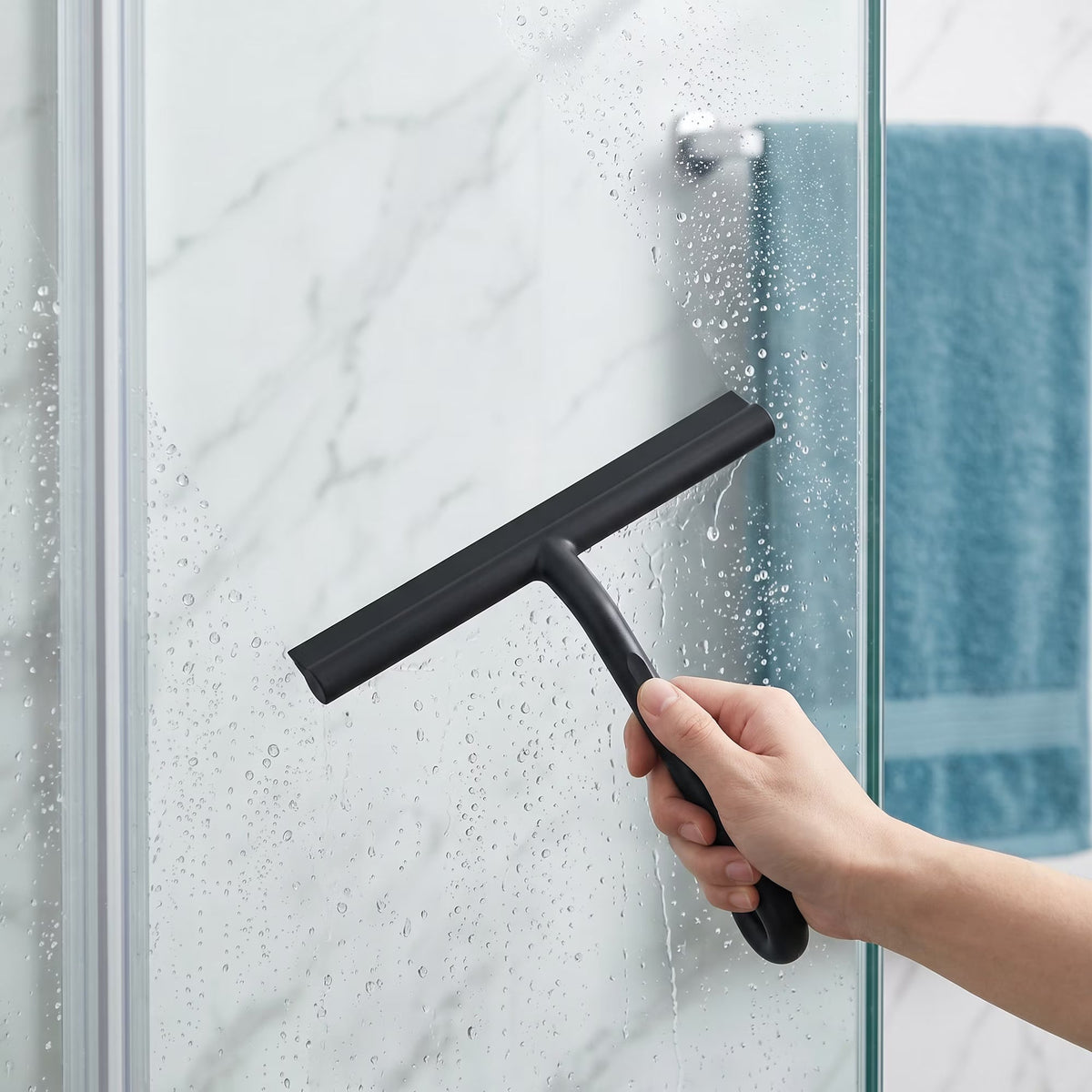 Squeegee on tiles