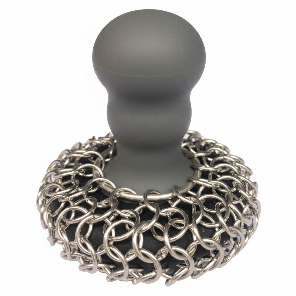 Cast iron scrubber in Grey