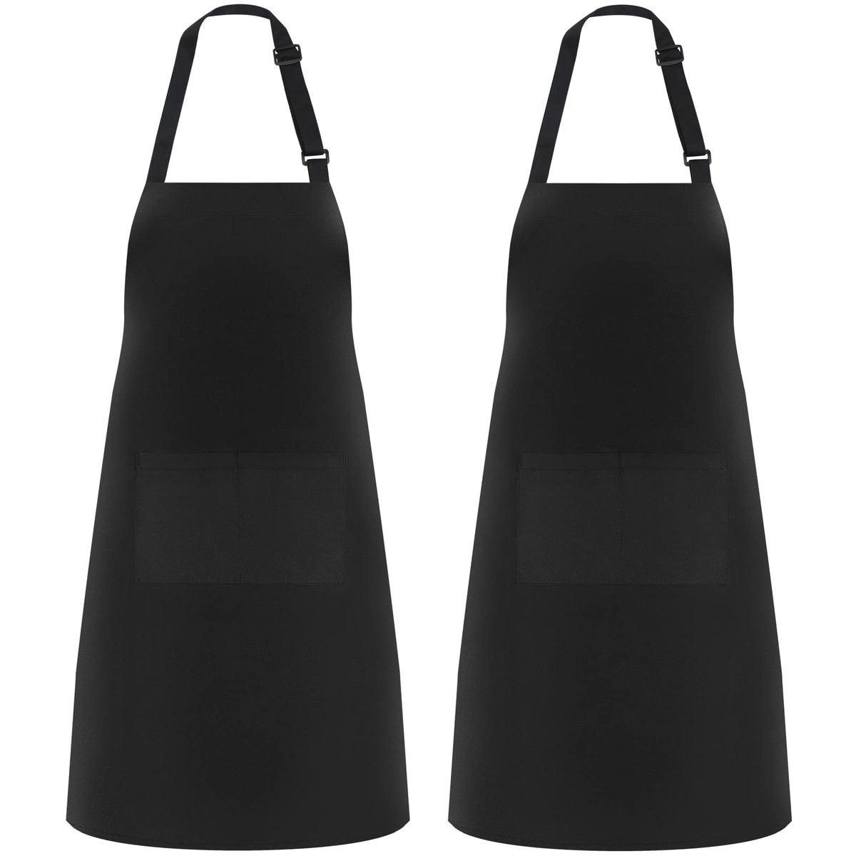 Apron set in Solid Black