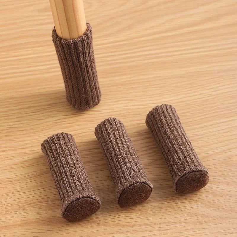 Coffee brown chair leg socks
