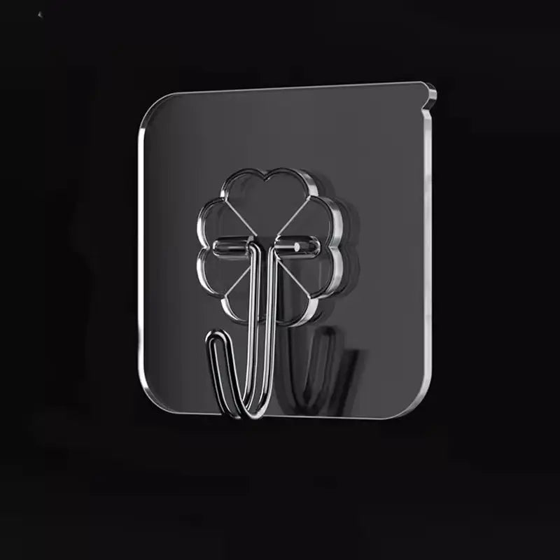 Adhesive hooks in kitchen