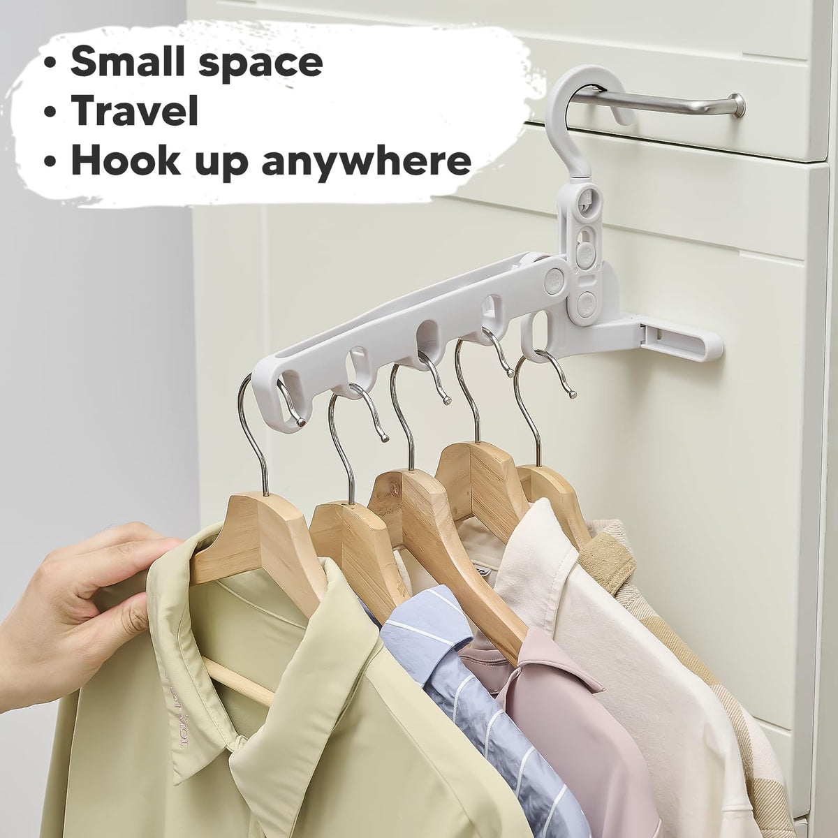 Five-hole adjustable drying rack