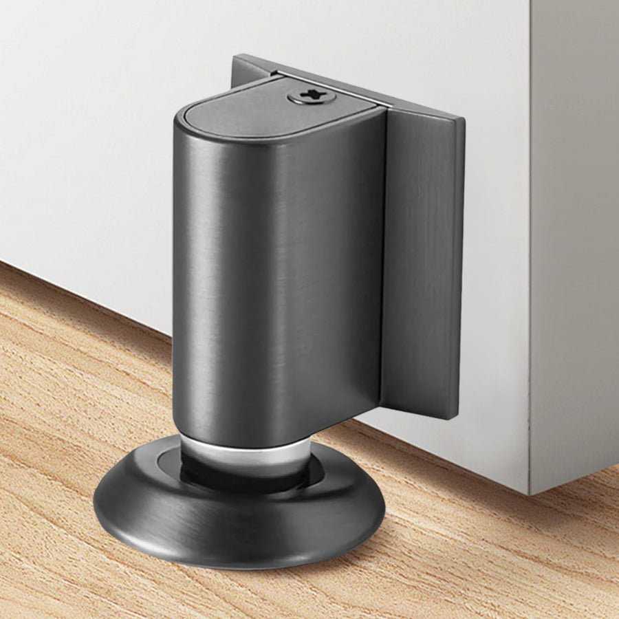 Magnetic door stop holding door open