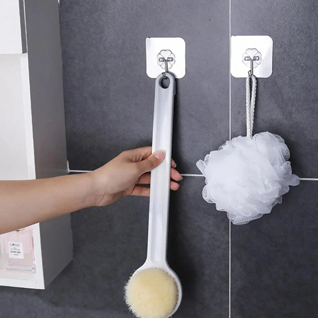 Transparent adhesive hook holding keys