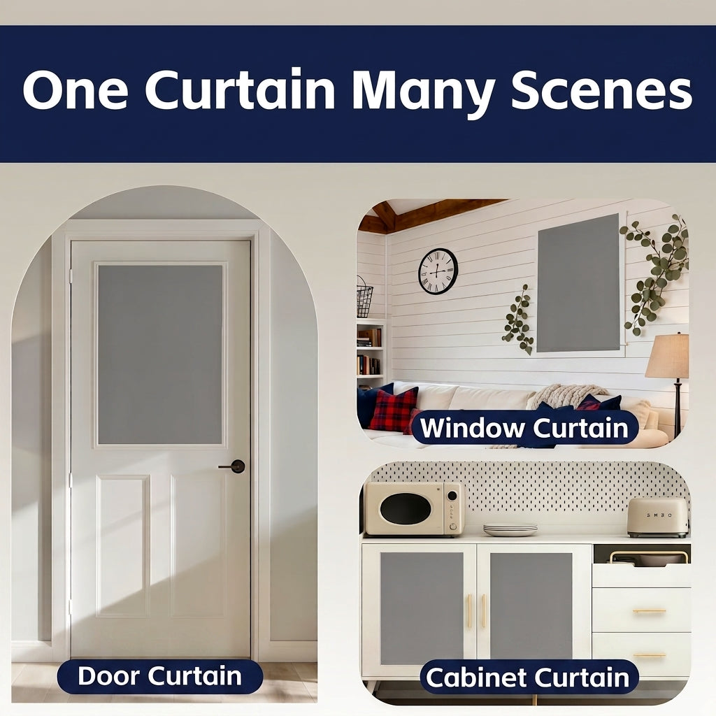 Room darkened with portable blackout curtain
